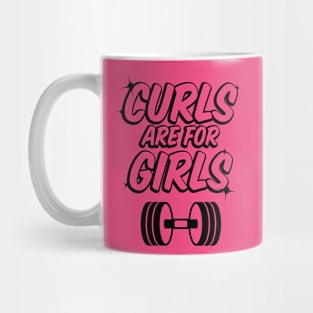Curls are for Girls - Dark Mug